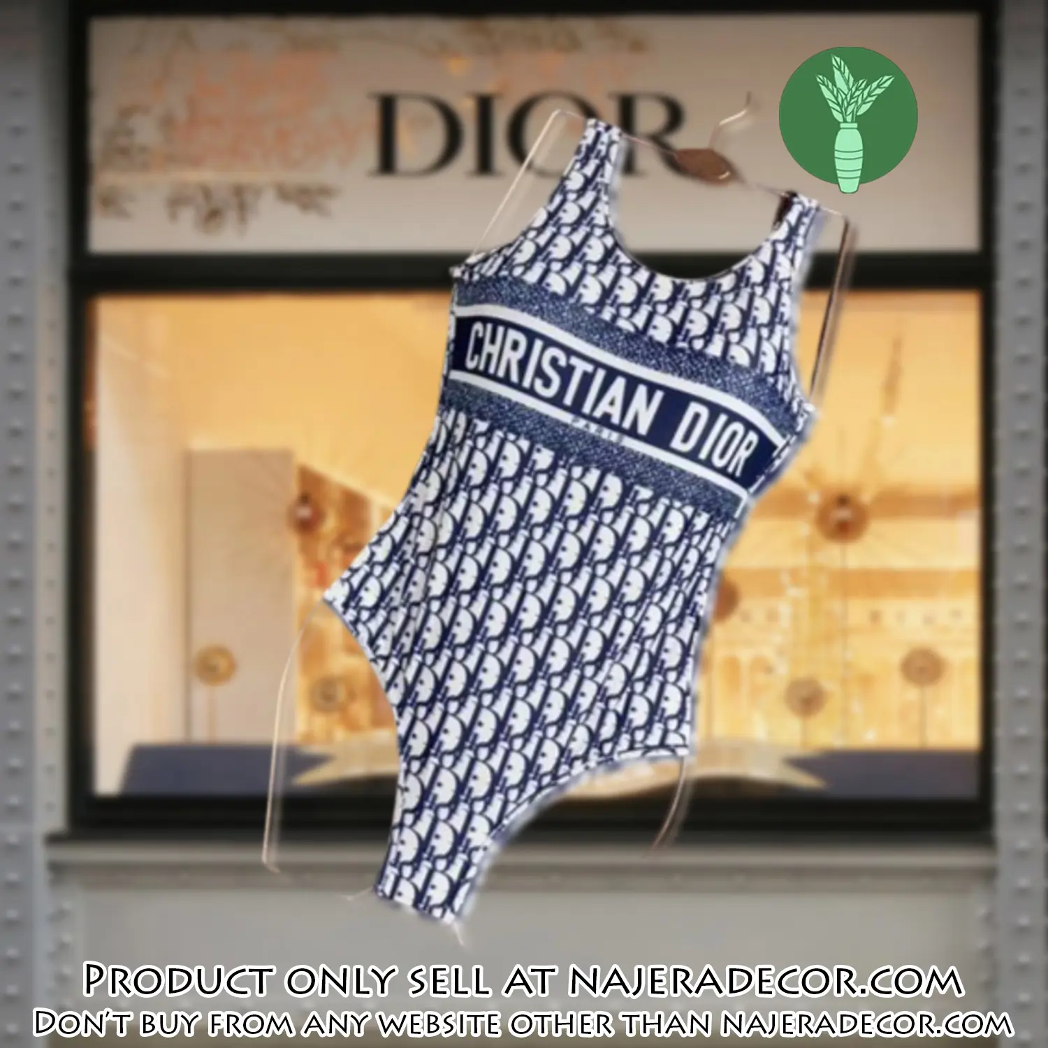 Christian dior swimwear beachwear one piece swimsuit osw1049 njr3755235